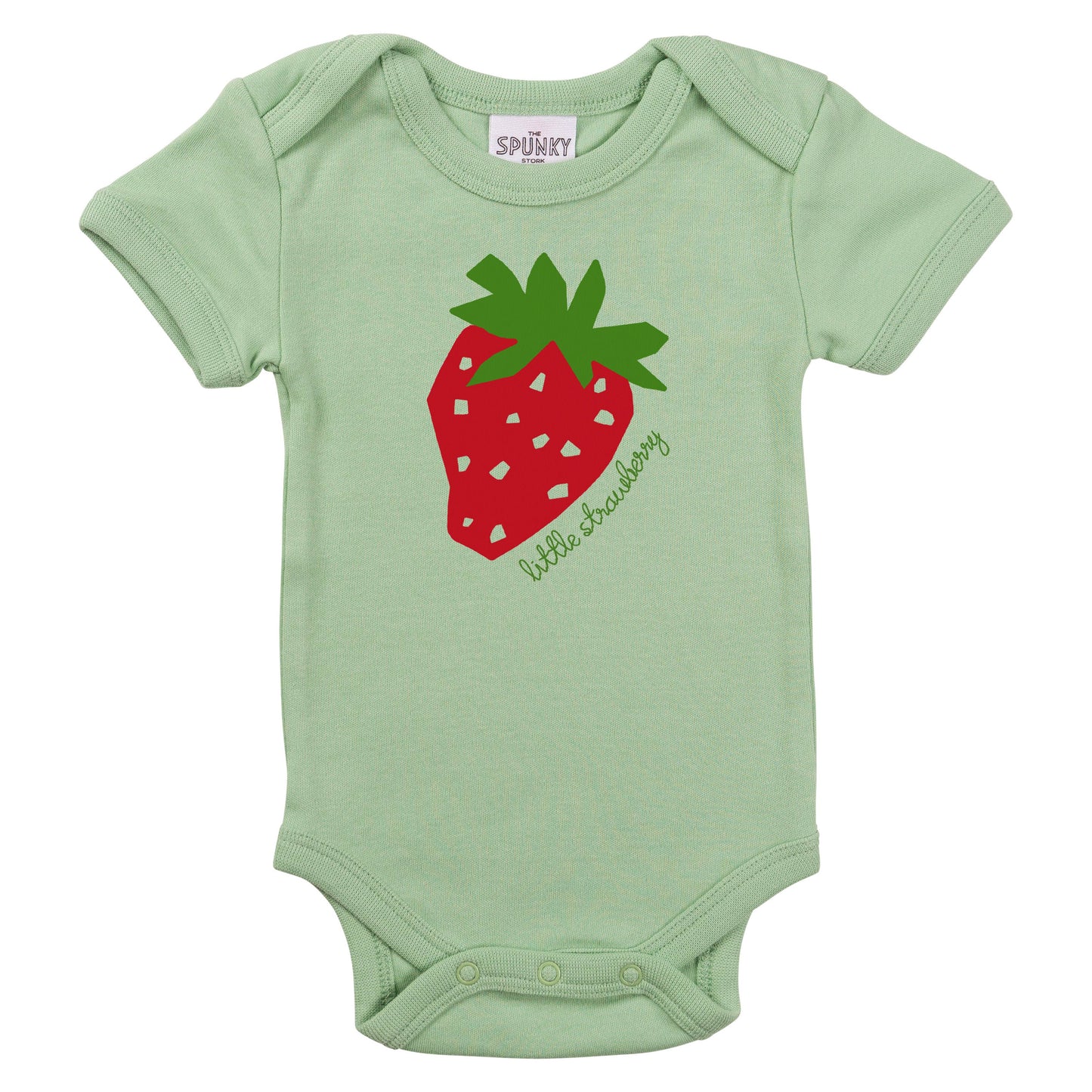 Organic Baby Bodysuit - Little Strawberry