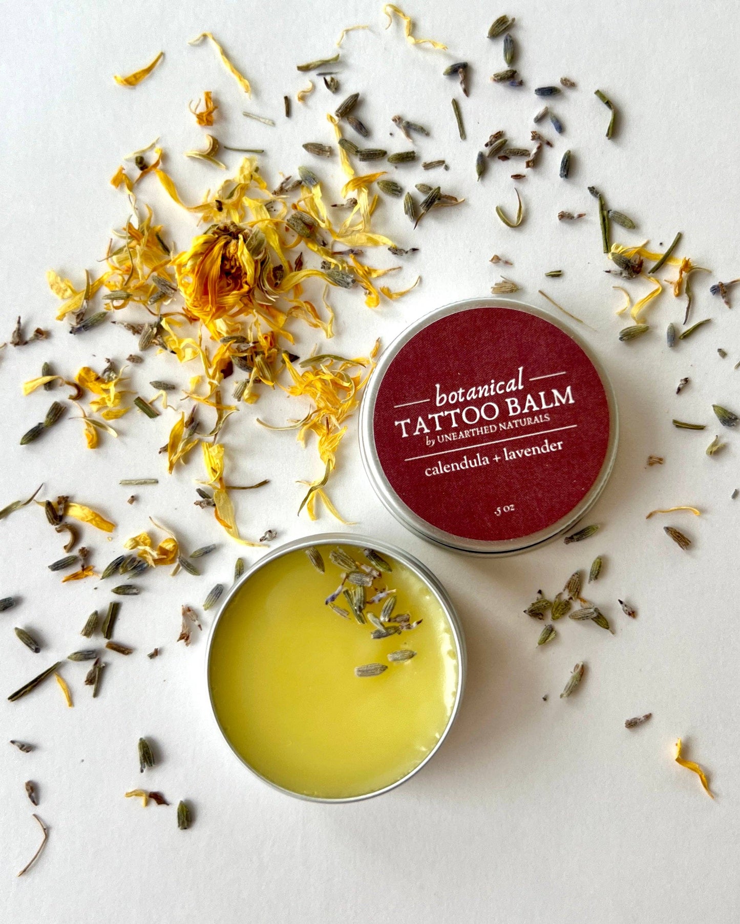 Botanical Tattoo Balm - Calendula Salve: Calendula + Lavender