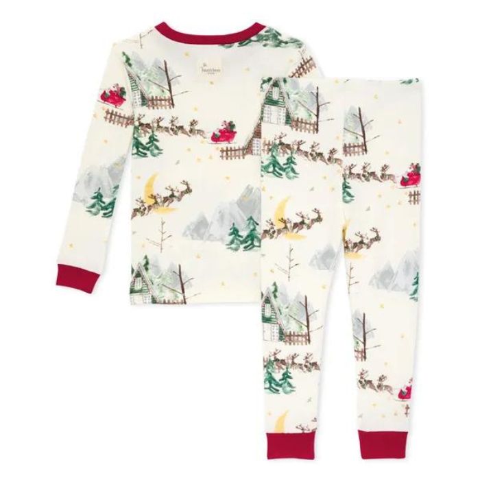 Organic Baby & Toddler Christmas Pajamas - Santa's Sleigh