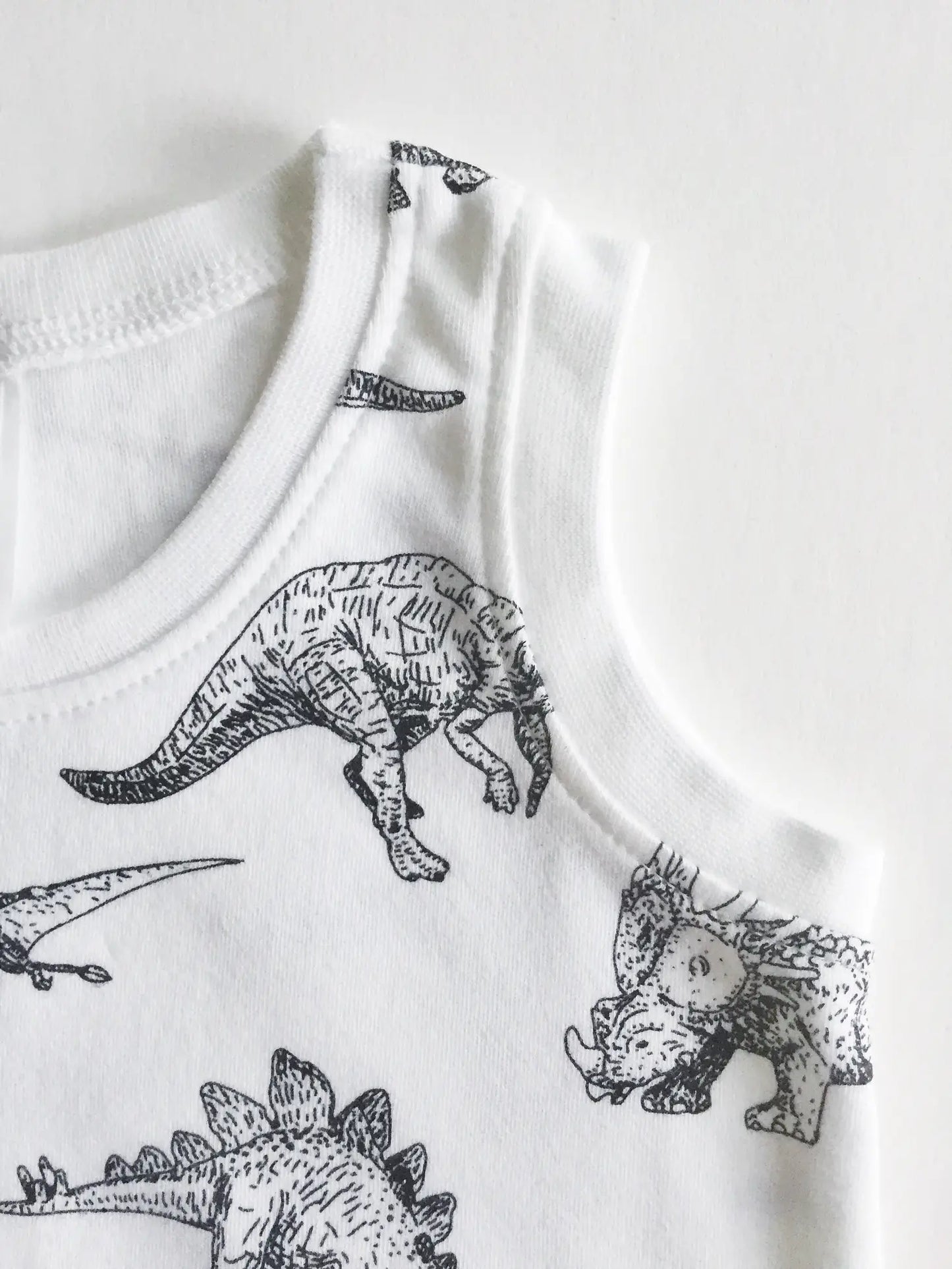 Dinosaur Print Organic Baby Tank Top