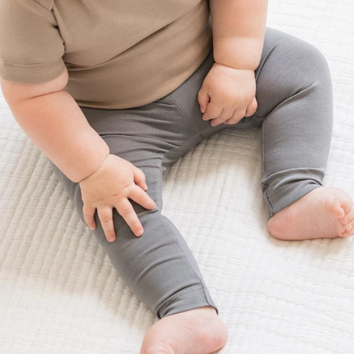 Organic Toddler Leggings - Pewter