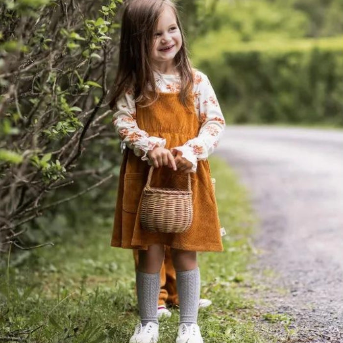 Organic Toddler Pocket Dress - Ginger Floral