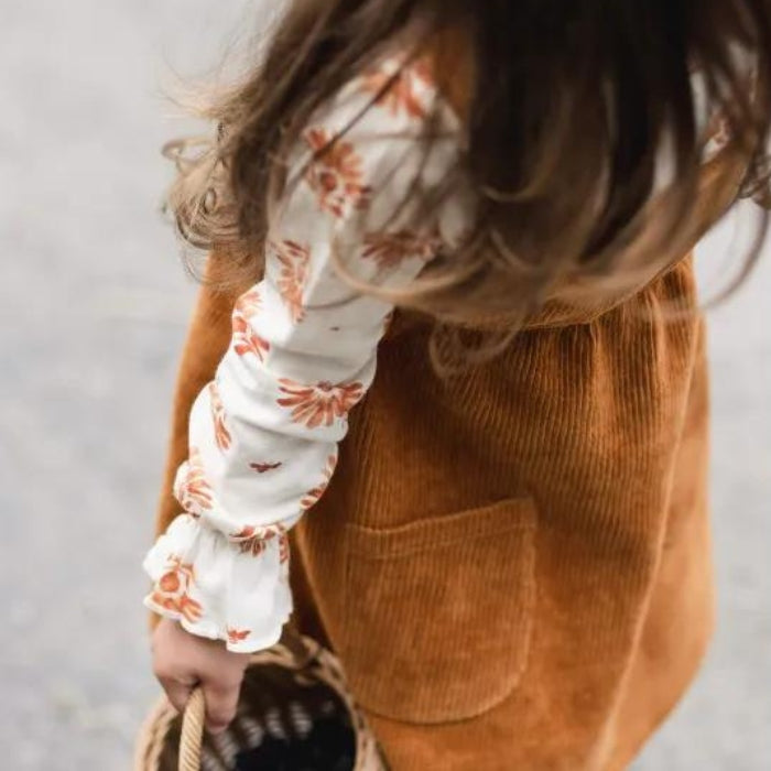 Organic Toddler Pocket Dress - Ginger Floral
