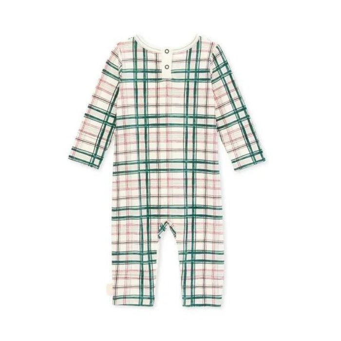 Organic Baby Jumpsuit - Irish Plaid