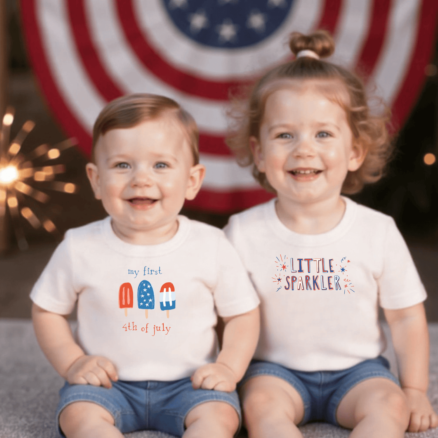 Organic Baby Graphic Bodysuit - Popsicles