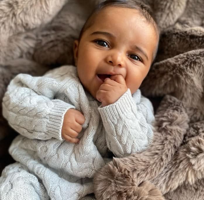 Organic Baby Boy Cable Knit Sweater Romper