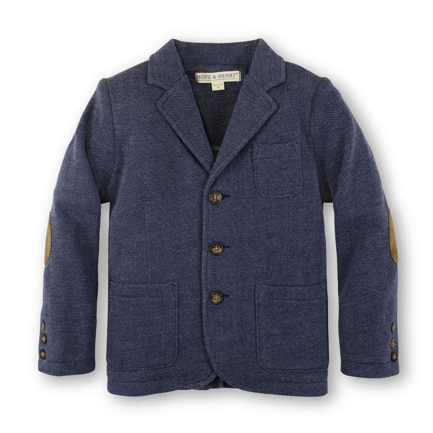 Boys Fleece Blazer - Navy