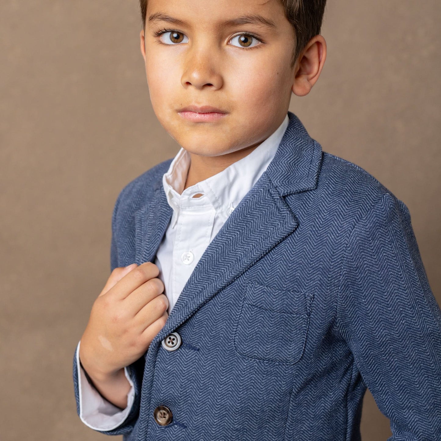 Boys Fleece Blazer - Navy
