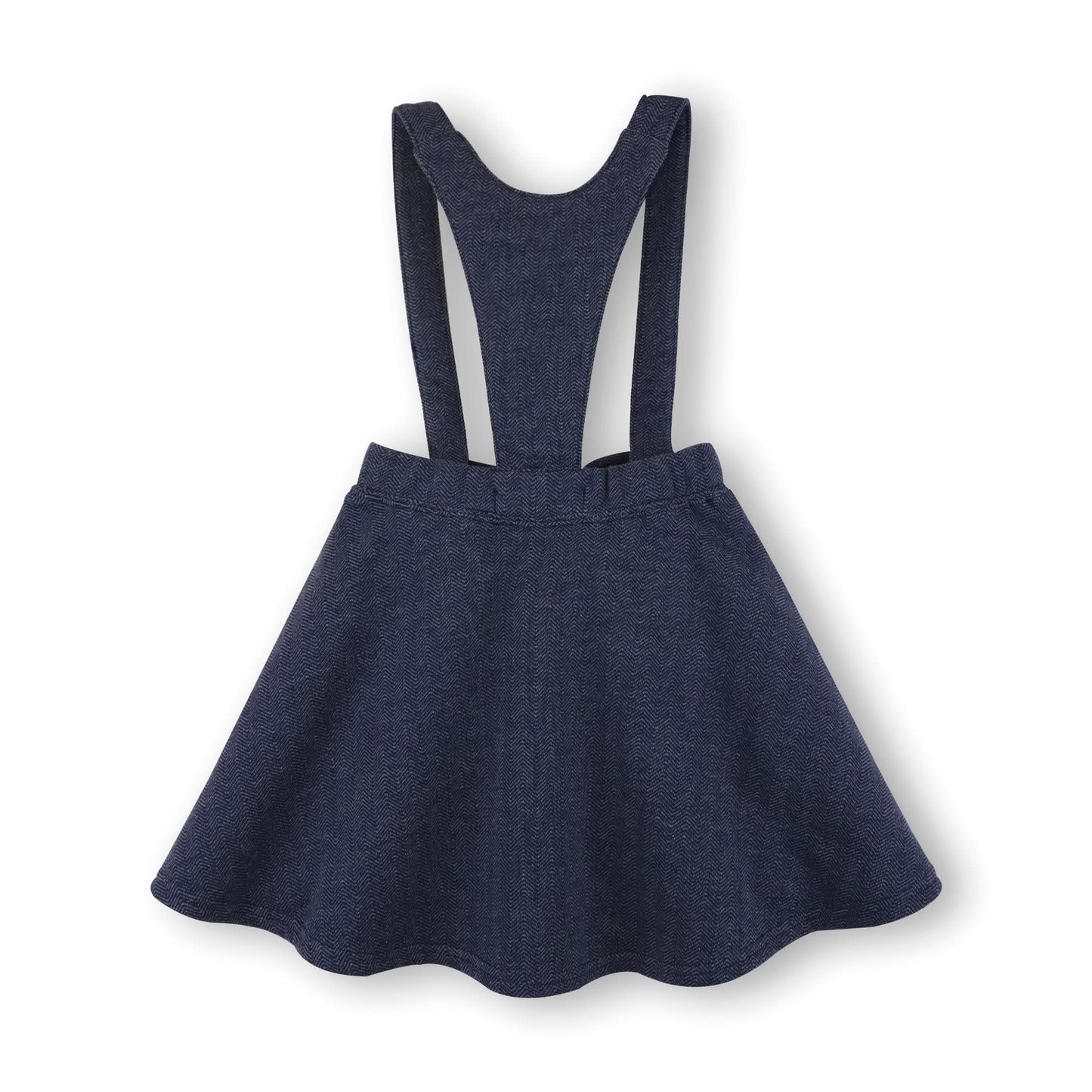 Girls Fleece Bow Front Suspender Skirt