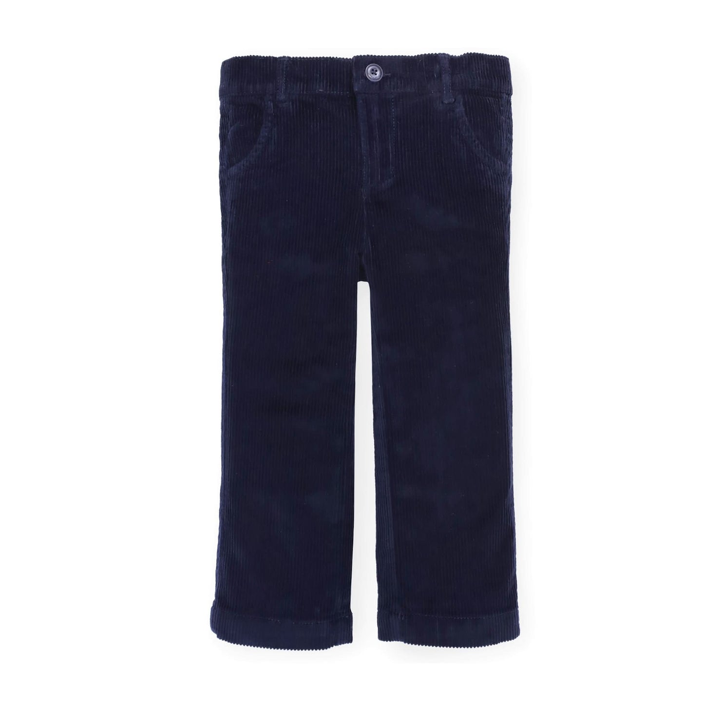 Girls Organic Straight Leg Corduroy Pant - Navy