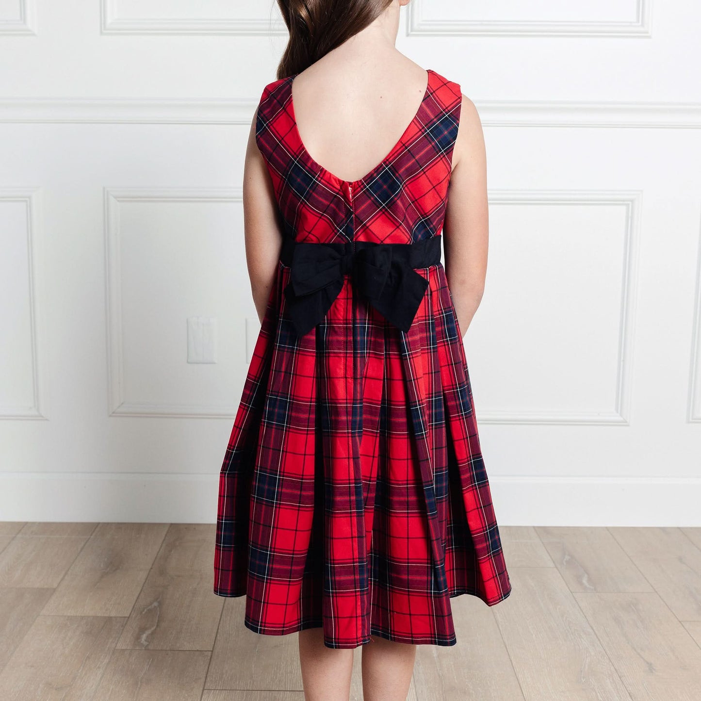 Organic Girls Red Holiday Plaid Dress