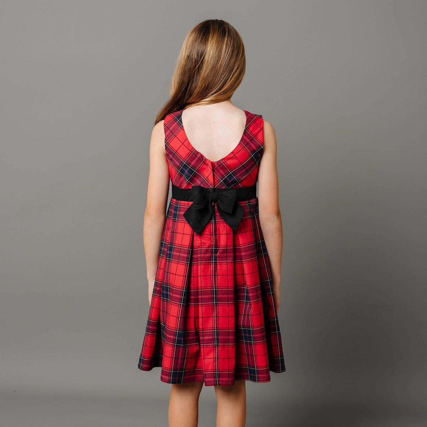 Organic Baby Red Holiday Plaid Dress