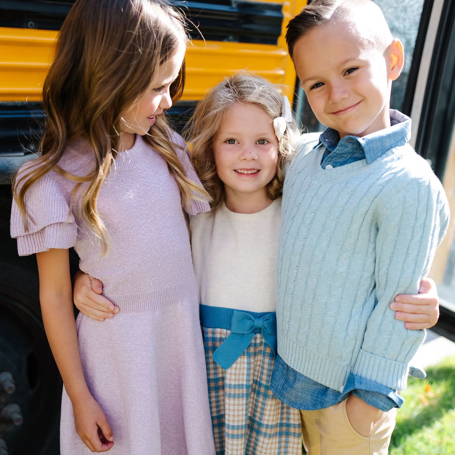 Organic Girls Flutter Sleeve Sweater Dress