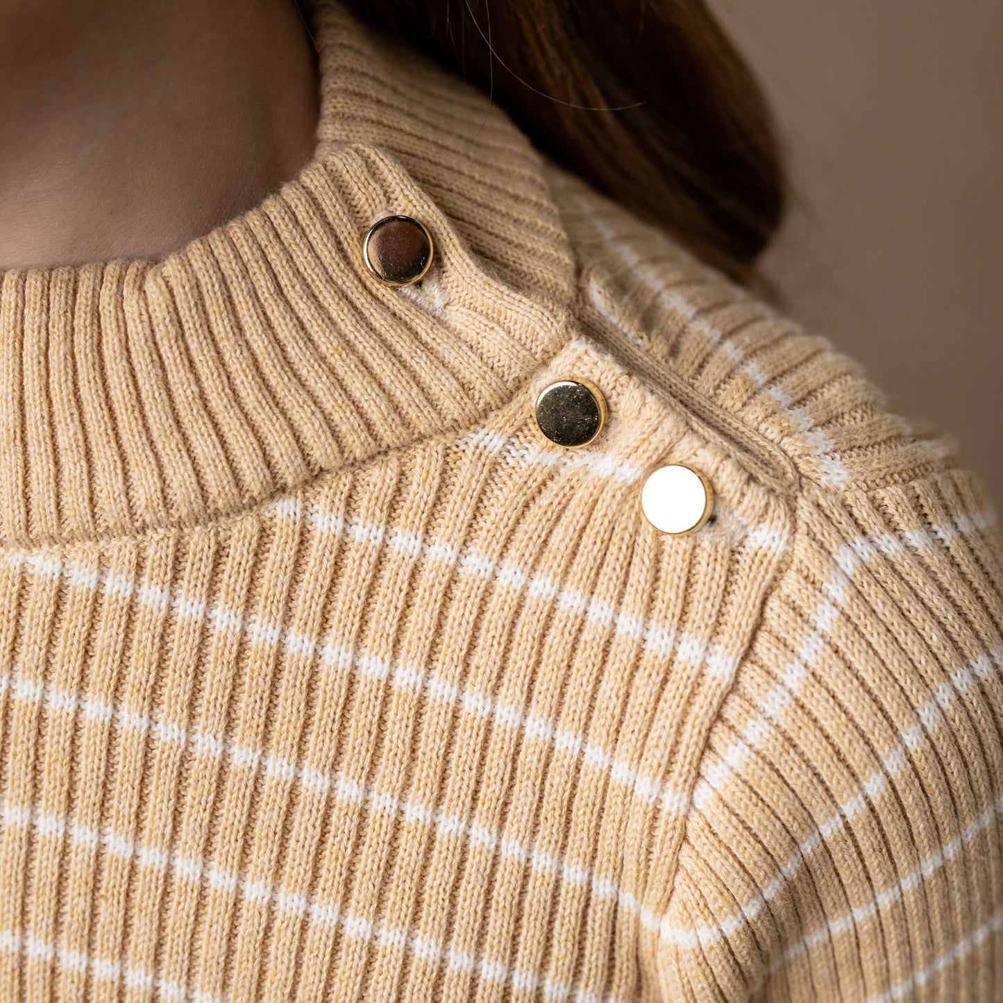 Girls Organic Mock Neck Sweater