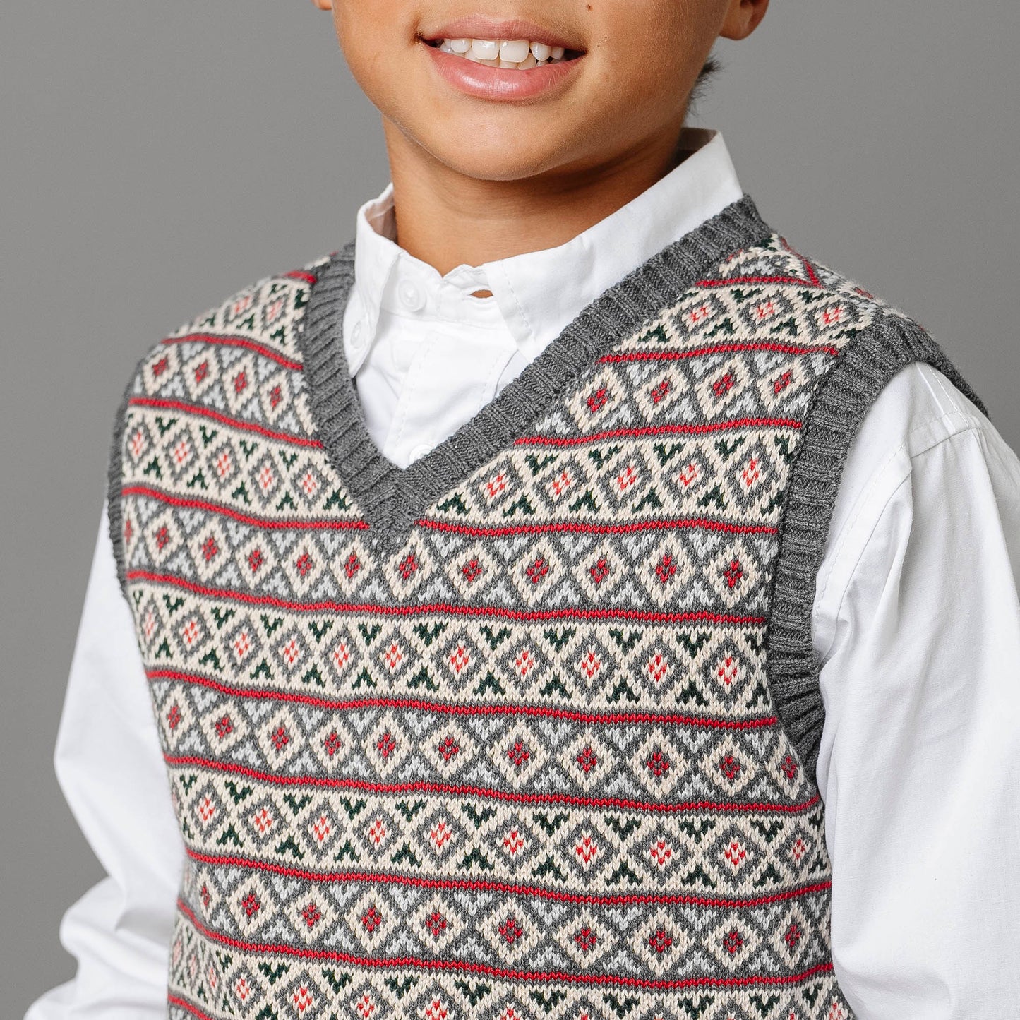Boys Stretch Poplin Organic Button Down Shirt - White