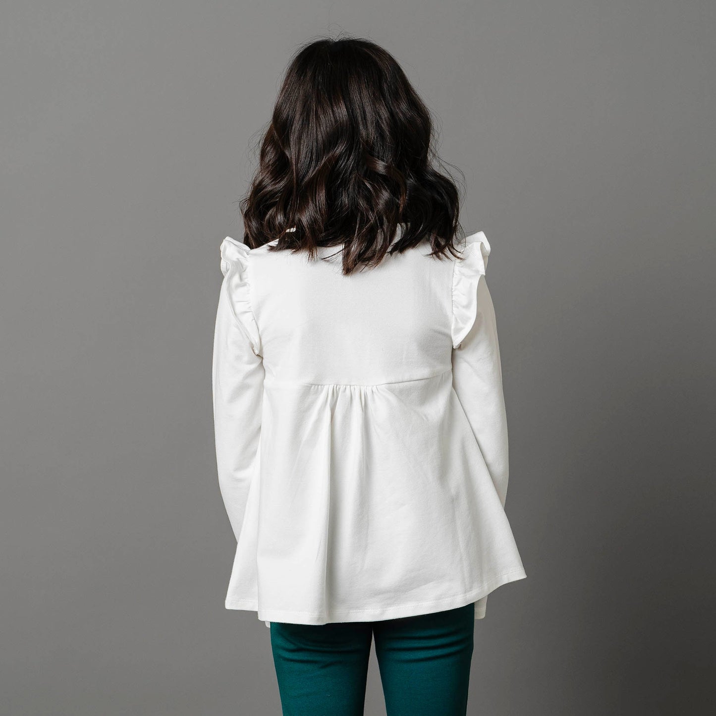 Baby Girl Organic Pintuck Flutter Knit Top