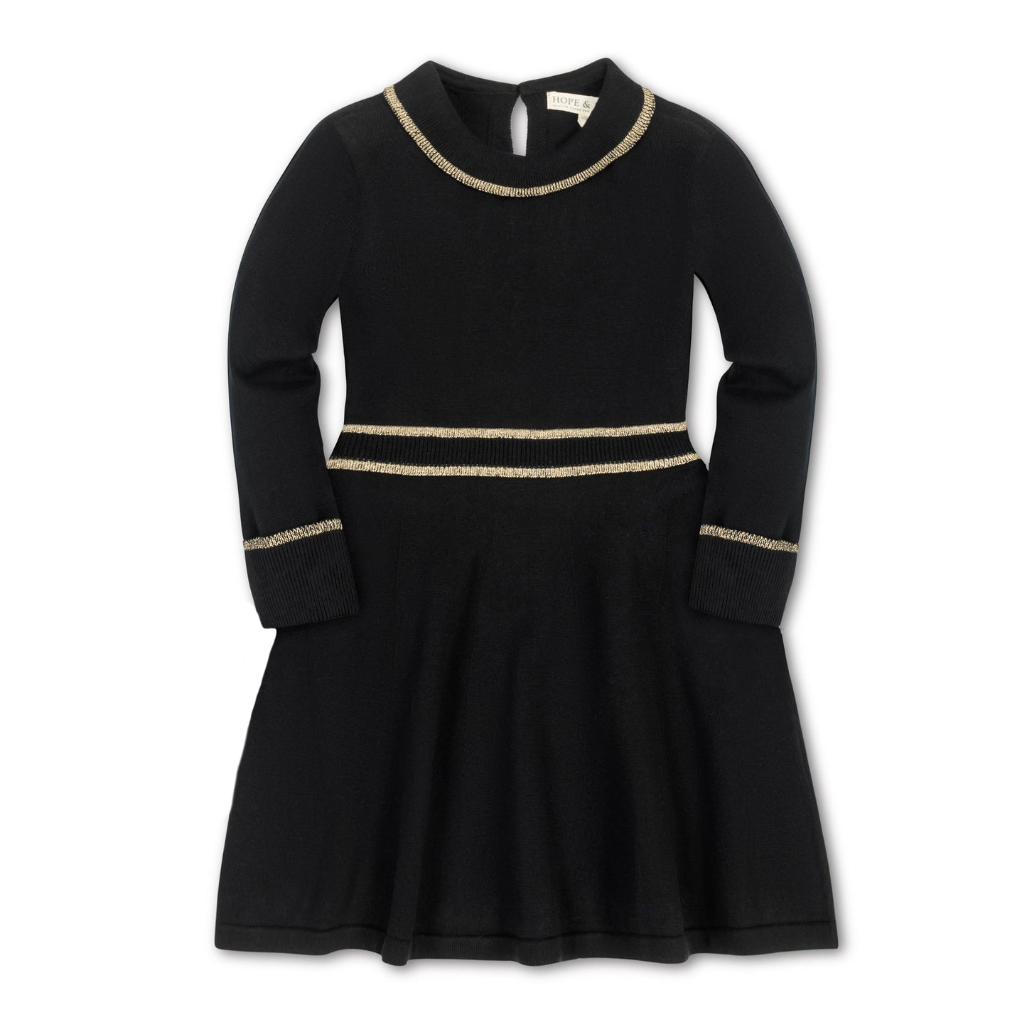 Organic Girls Ruffle Collar Sweater Dress