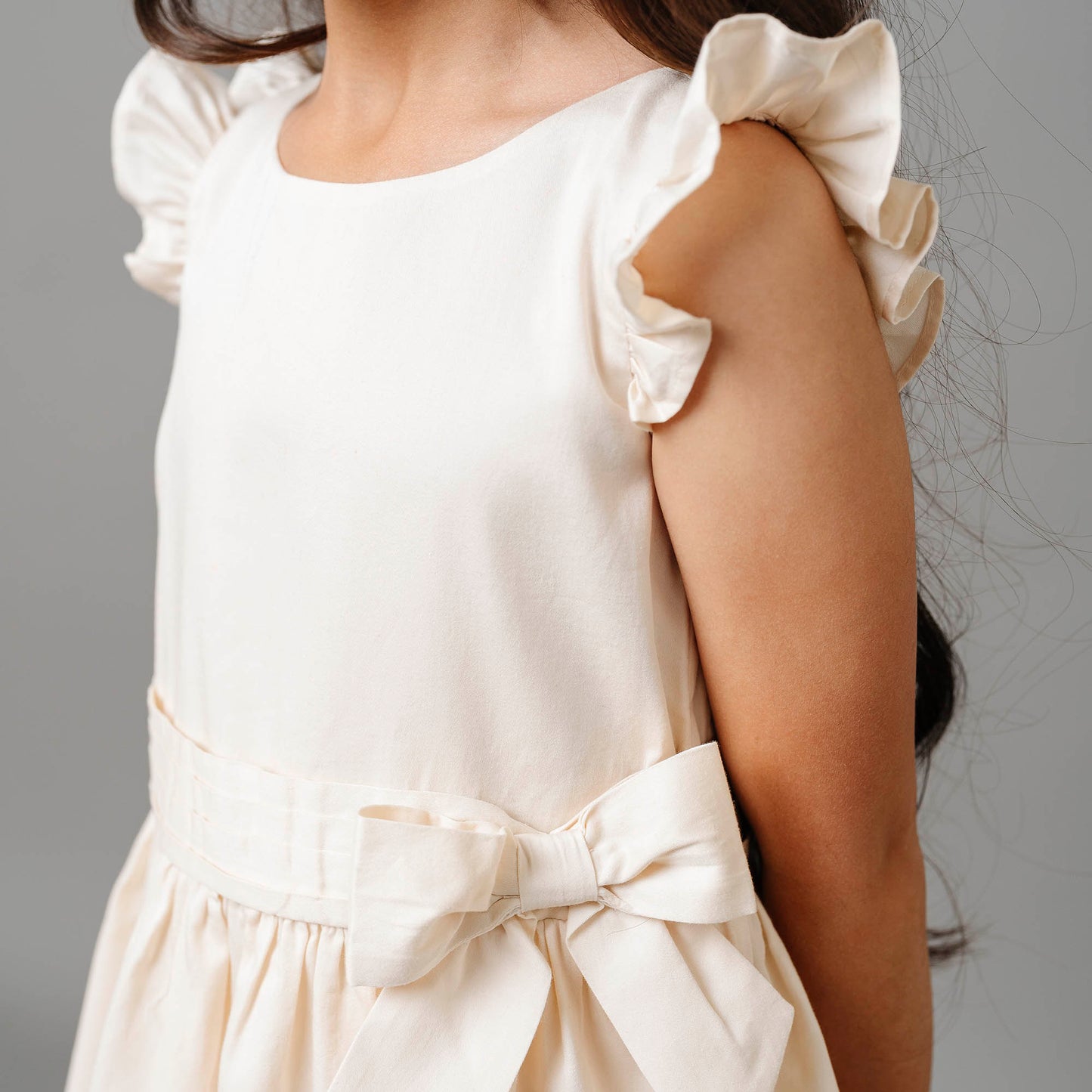 Baby Girl Organic Tiered Sateen Party Dress