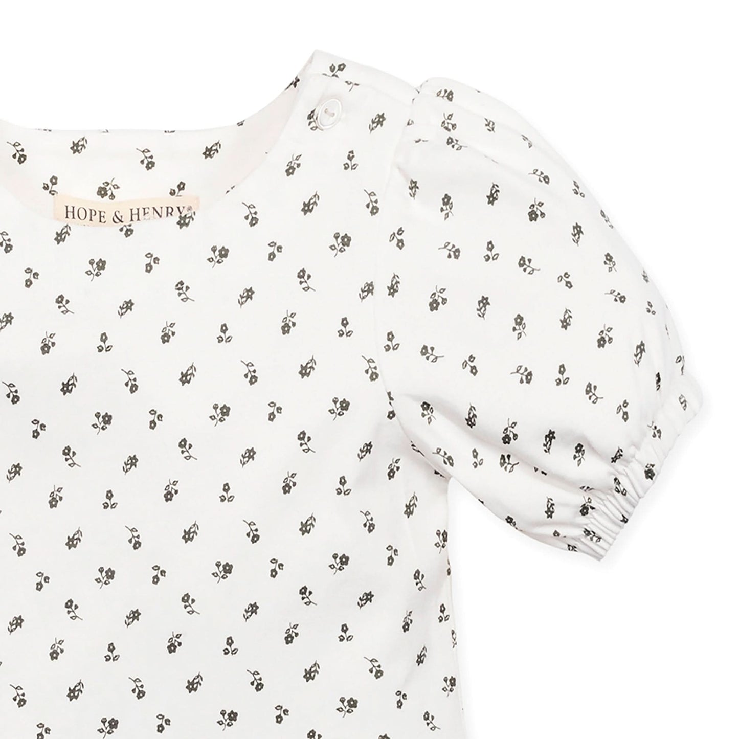Girls Organic Knit Peplum Top