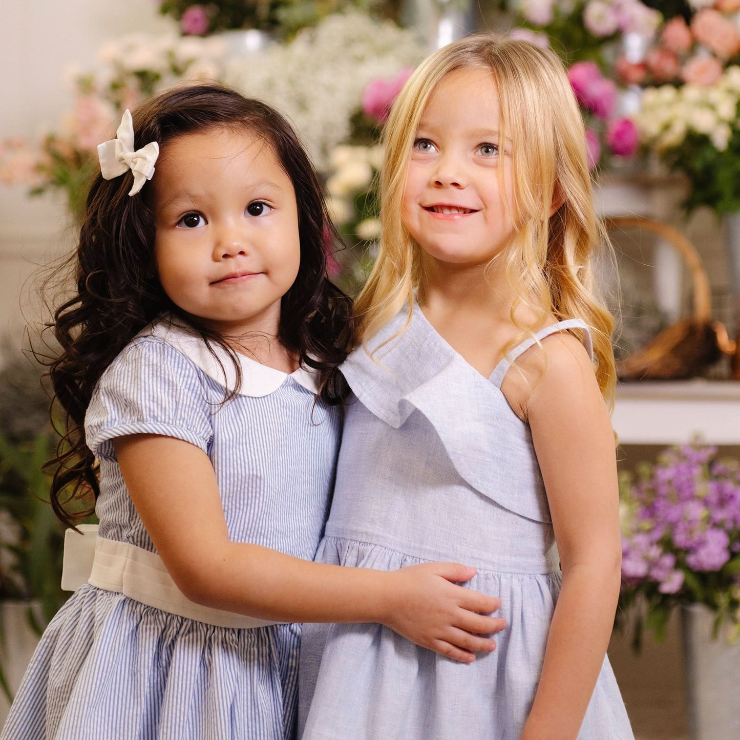Organic Girls Seersucker Peter Pan Collar Dress