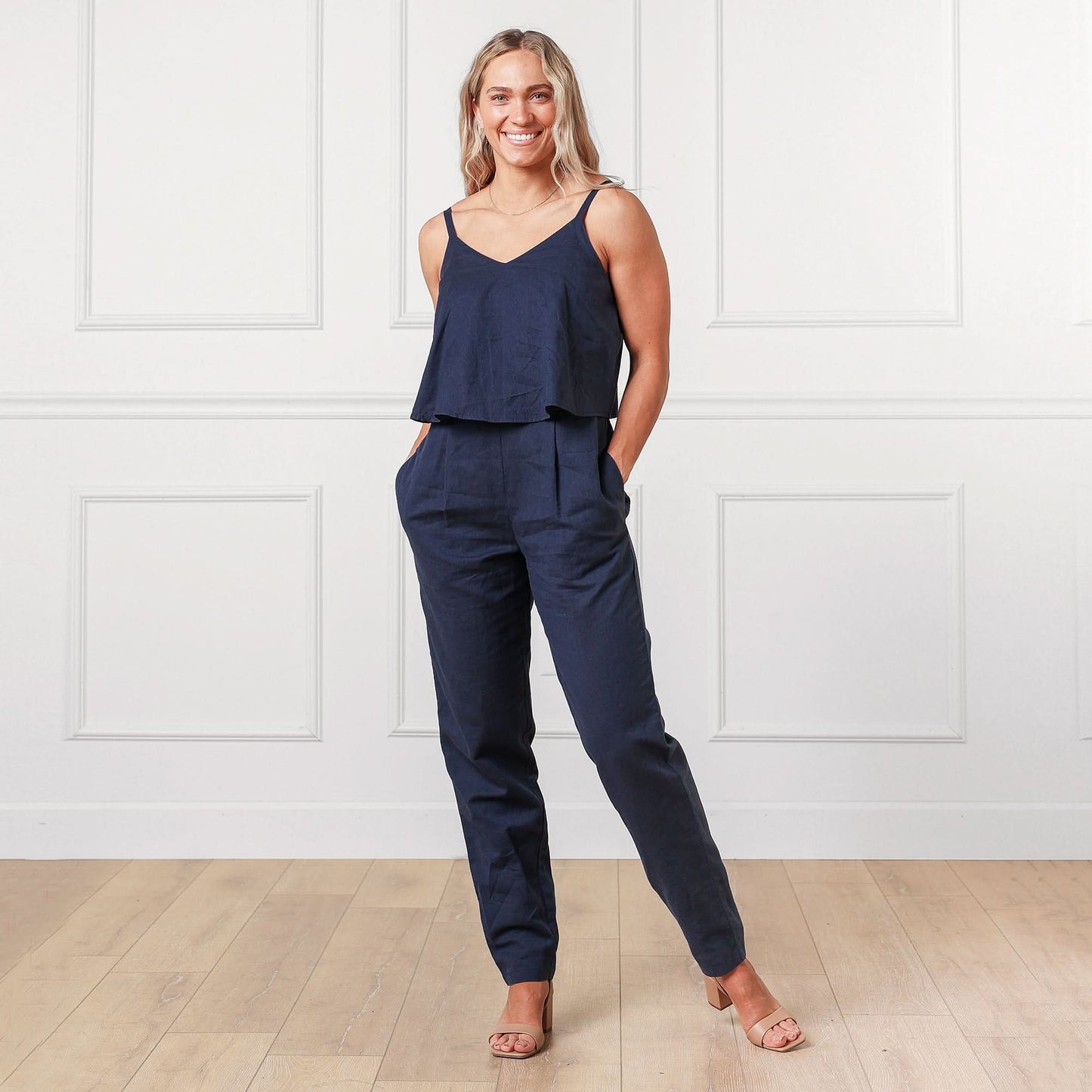 Women's Linen Jumpsuit