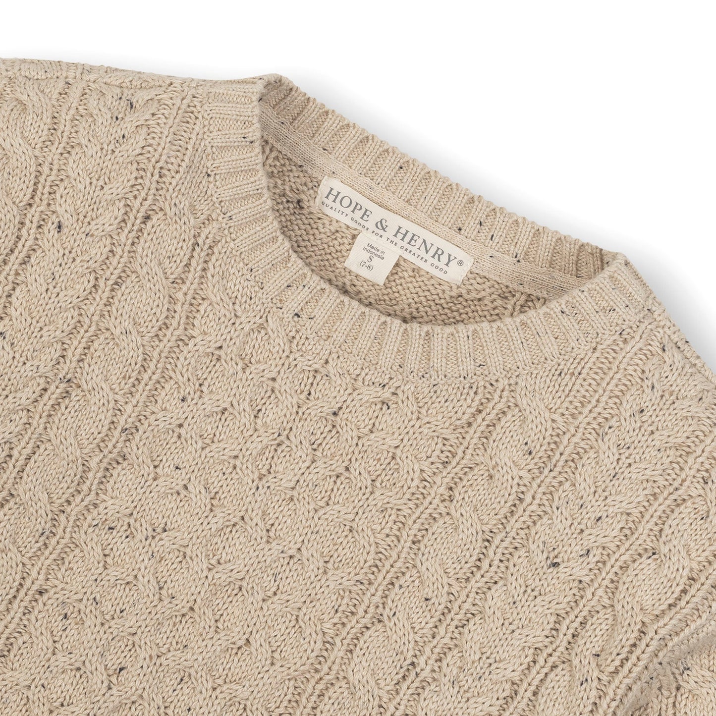 Boys Organic Fisherman Sweater