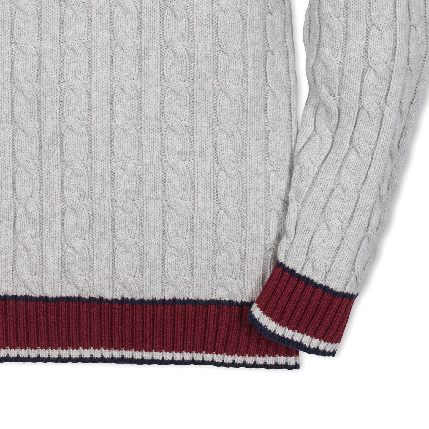 Boys Organic V-Neck Cricket Sweater