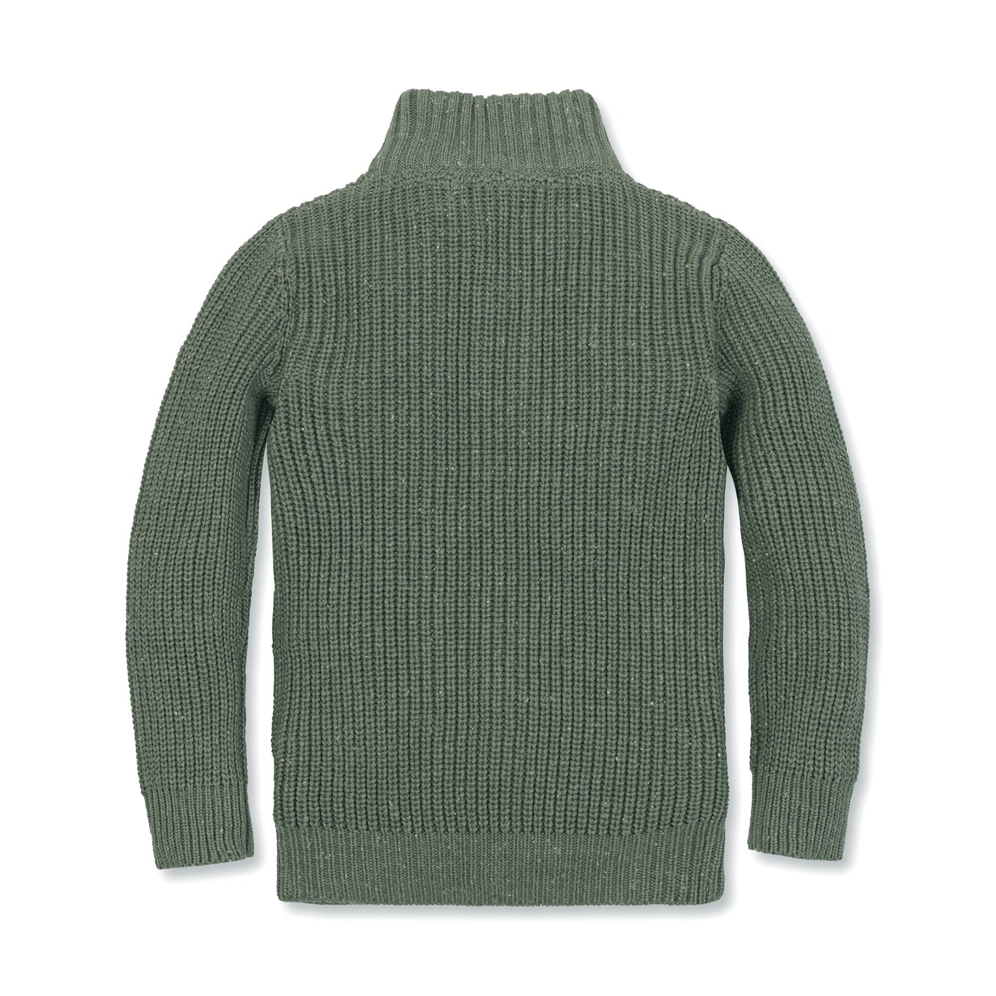 Boys Organic Mock Neck Sweater - Sage