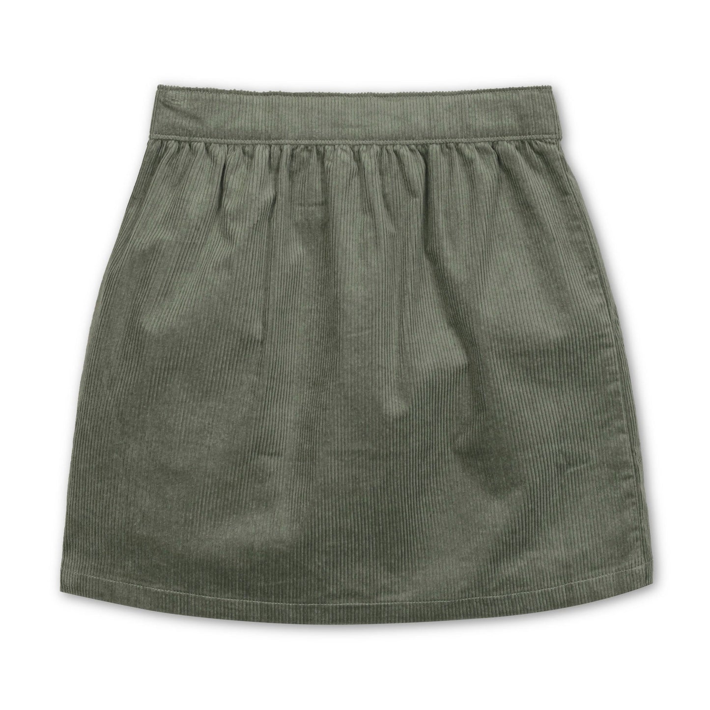 Girls Organic Corduroy Button Front Skirt
