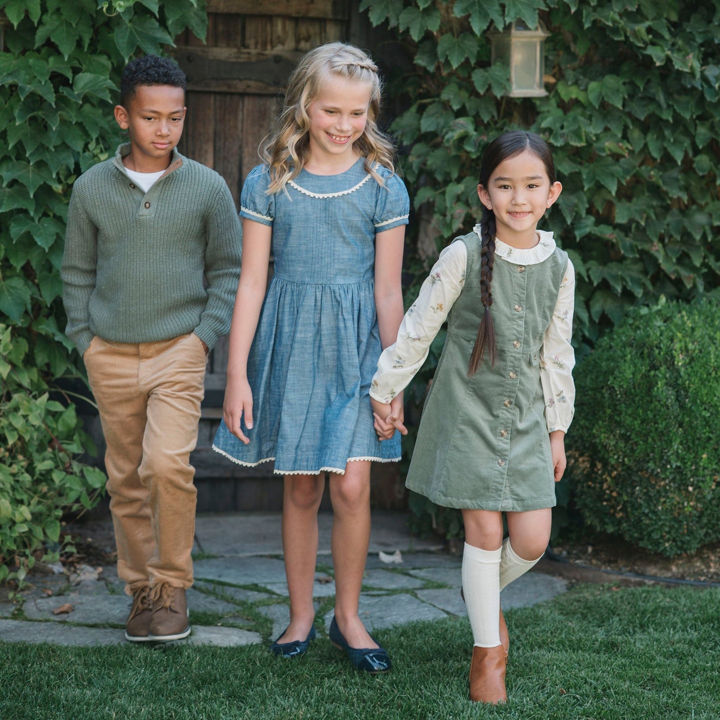 Girls Organic Corduroy Jumper