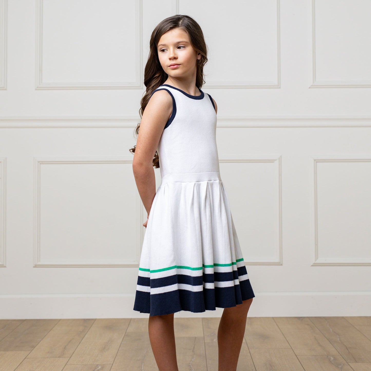 Organic Girls Sleeveless Tennis Sweater Dress