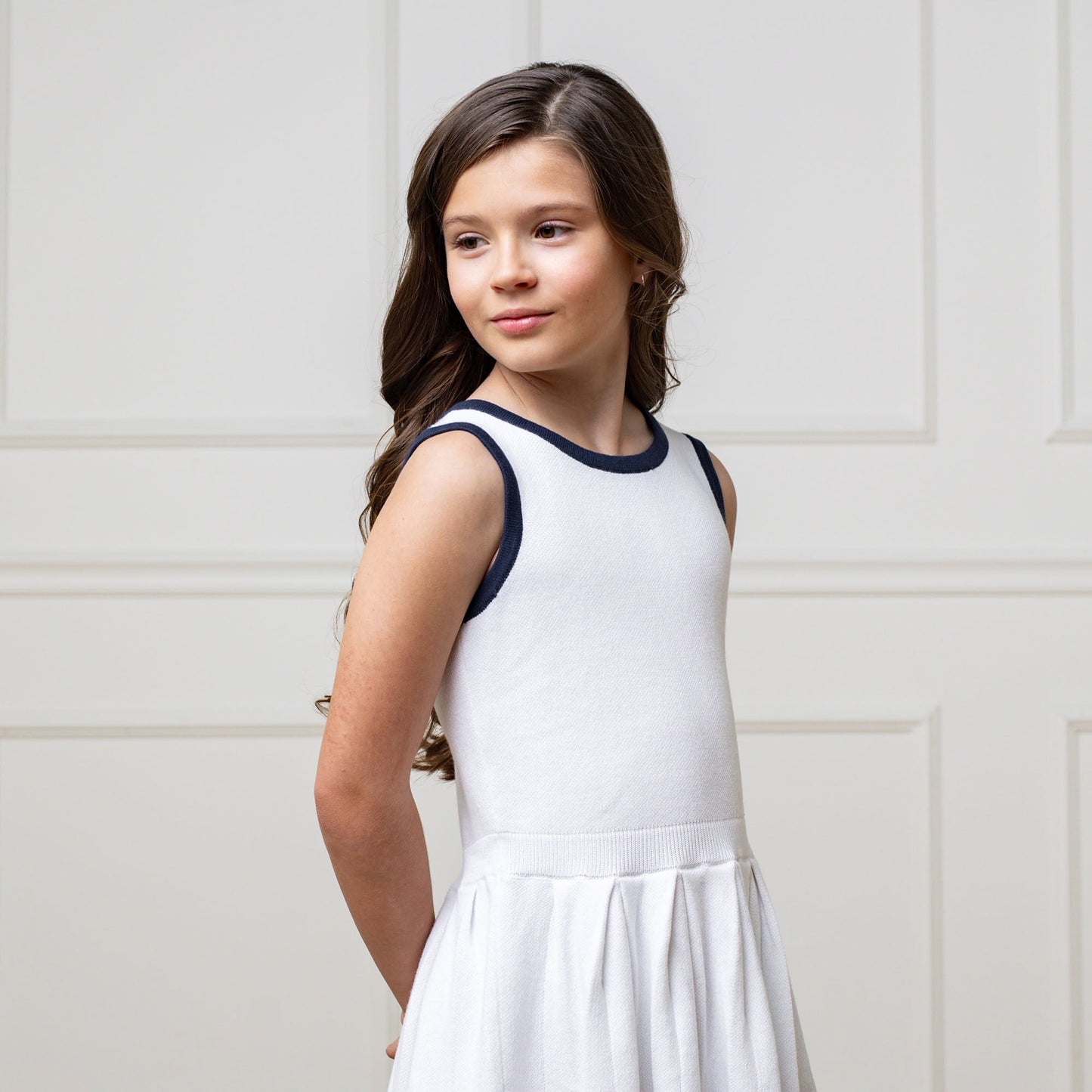 Organic Girls Sleeveless Tennis Sweater Dress