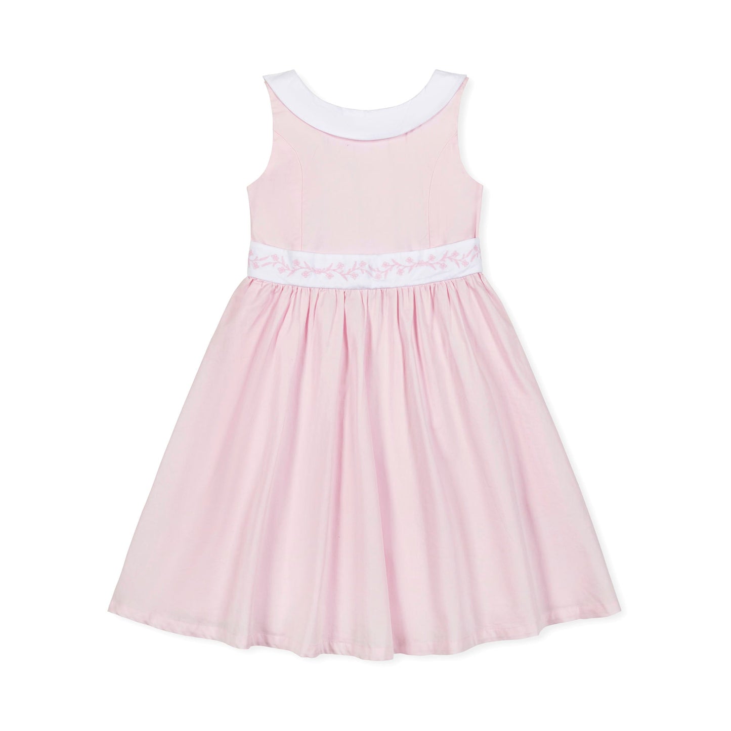 Organic Girls Sateen Party Dress - Pale Pink