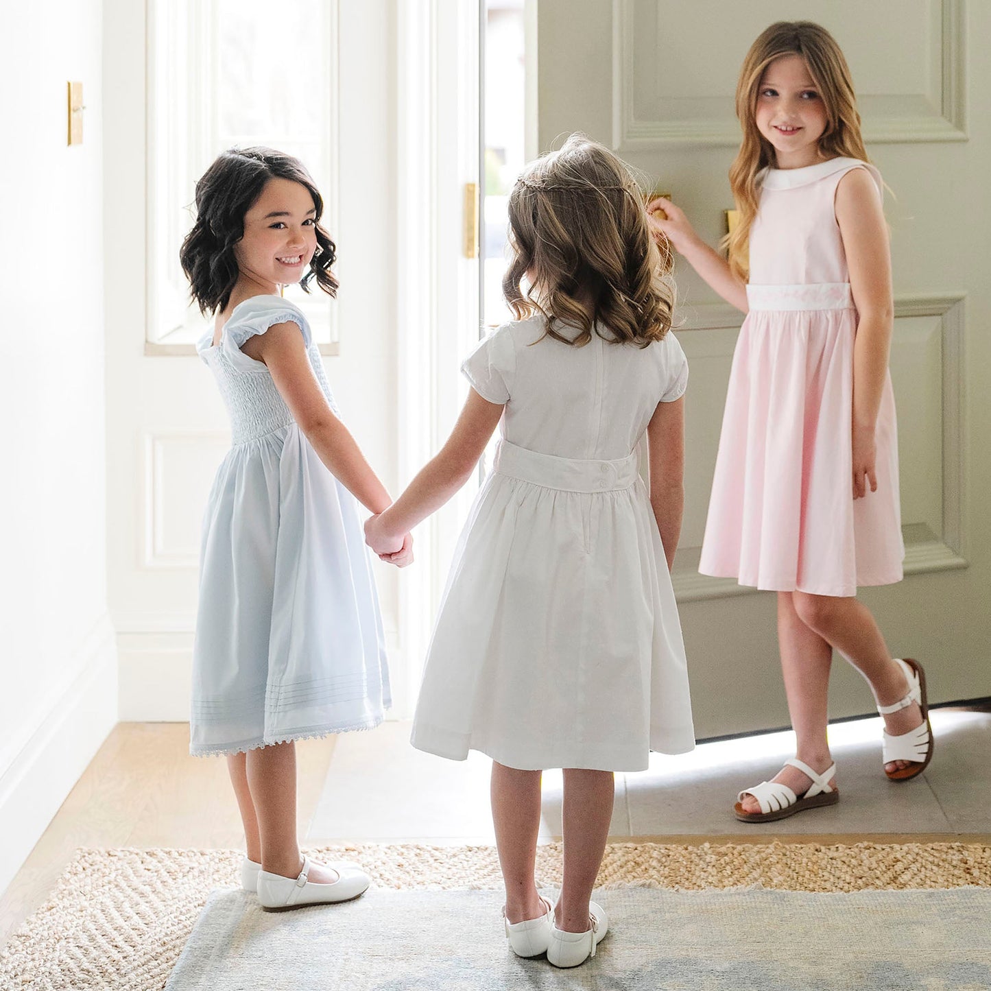 Organic Girls Sateen Flower Dress