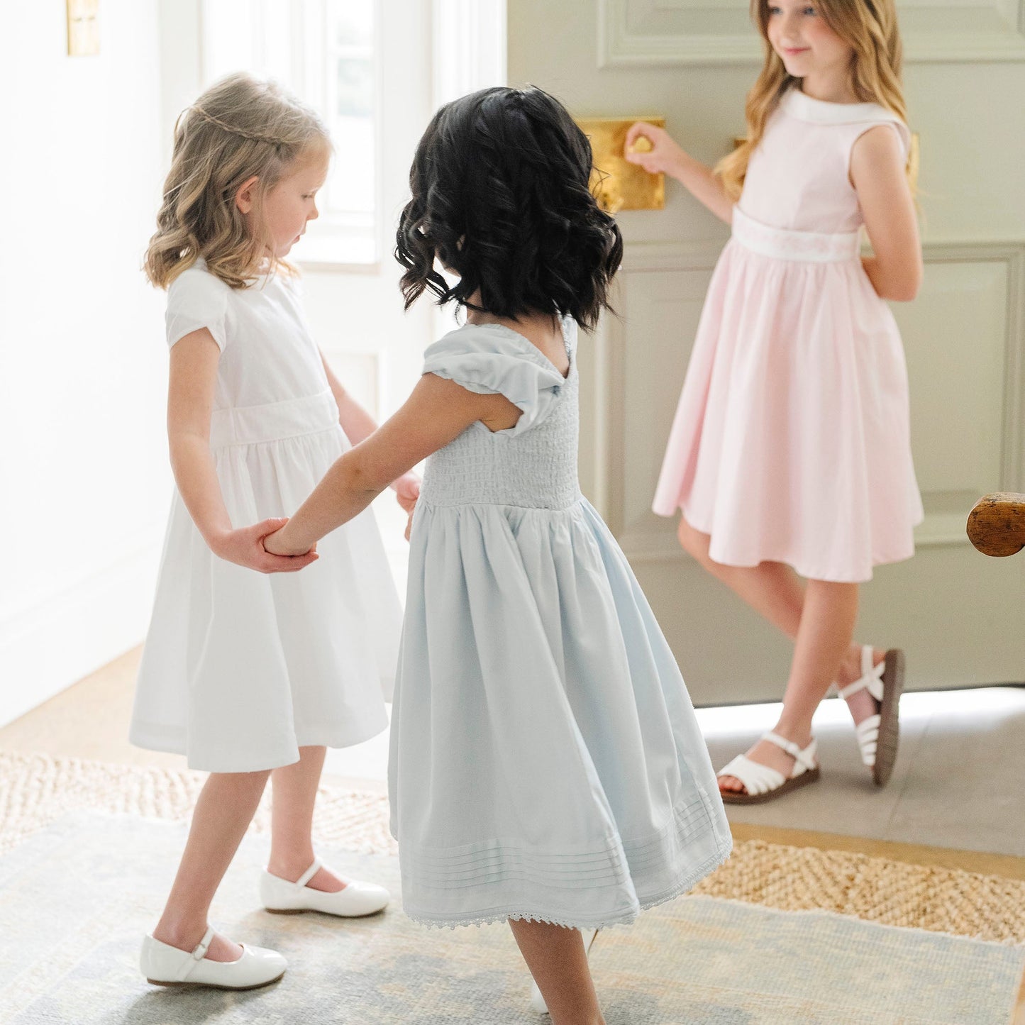Organic Girls Sateen Flower Dress