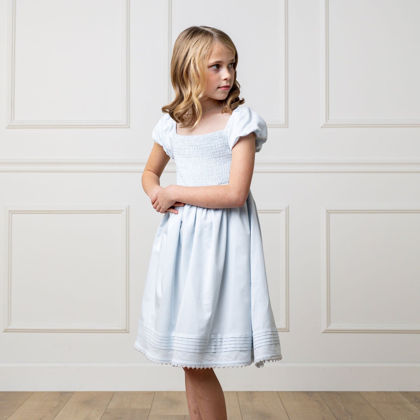 Organic Girls Sateen Flower Dress