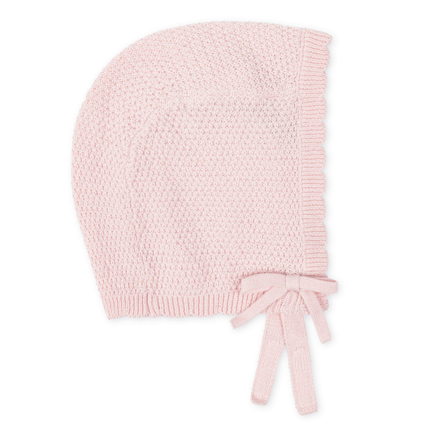 Baby Girl Organic Sweater Bonnet and Bootie Set - Pale Pink