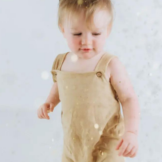 Grow with Me Organic Baby Overalls - Honeycomb