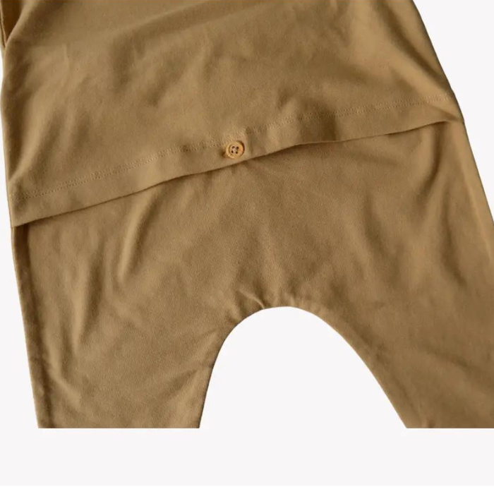 Grow with Me Organic Baby Overalls - Honeycomb