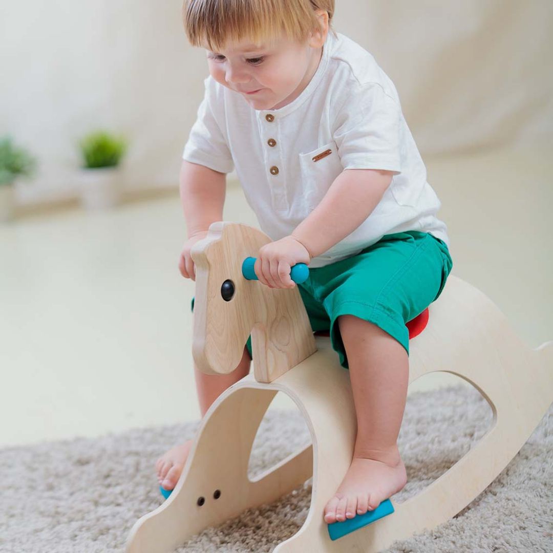 Wooden Palomino Rocking Horse