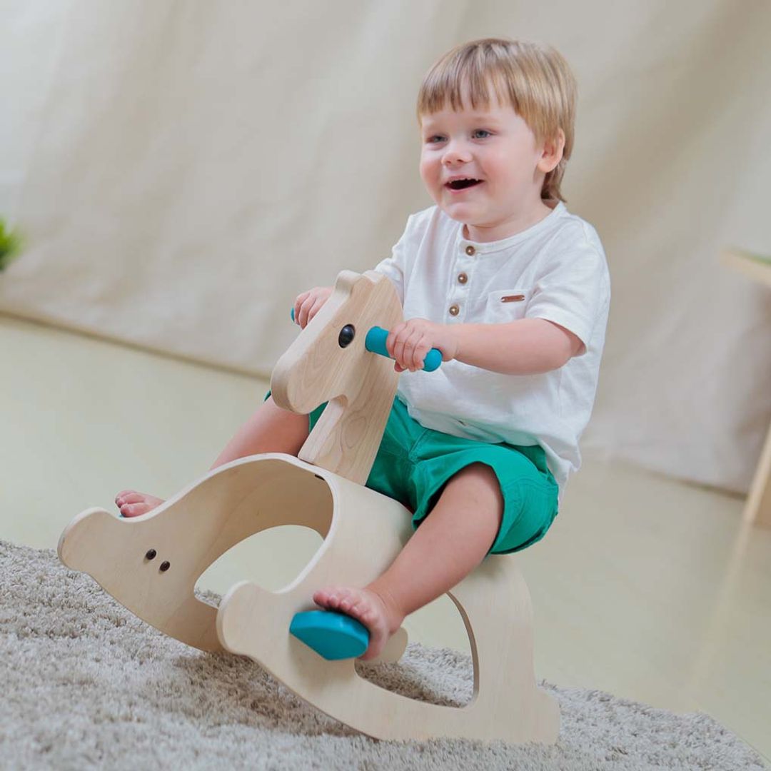 Wooden Palomino Rocking Horse