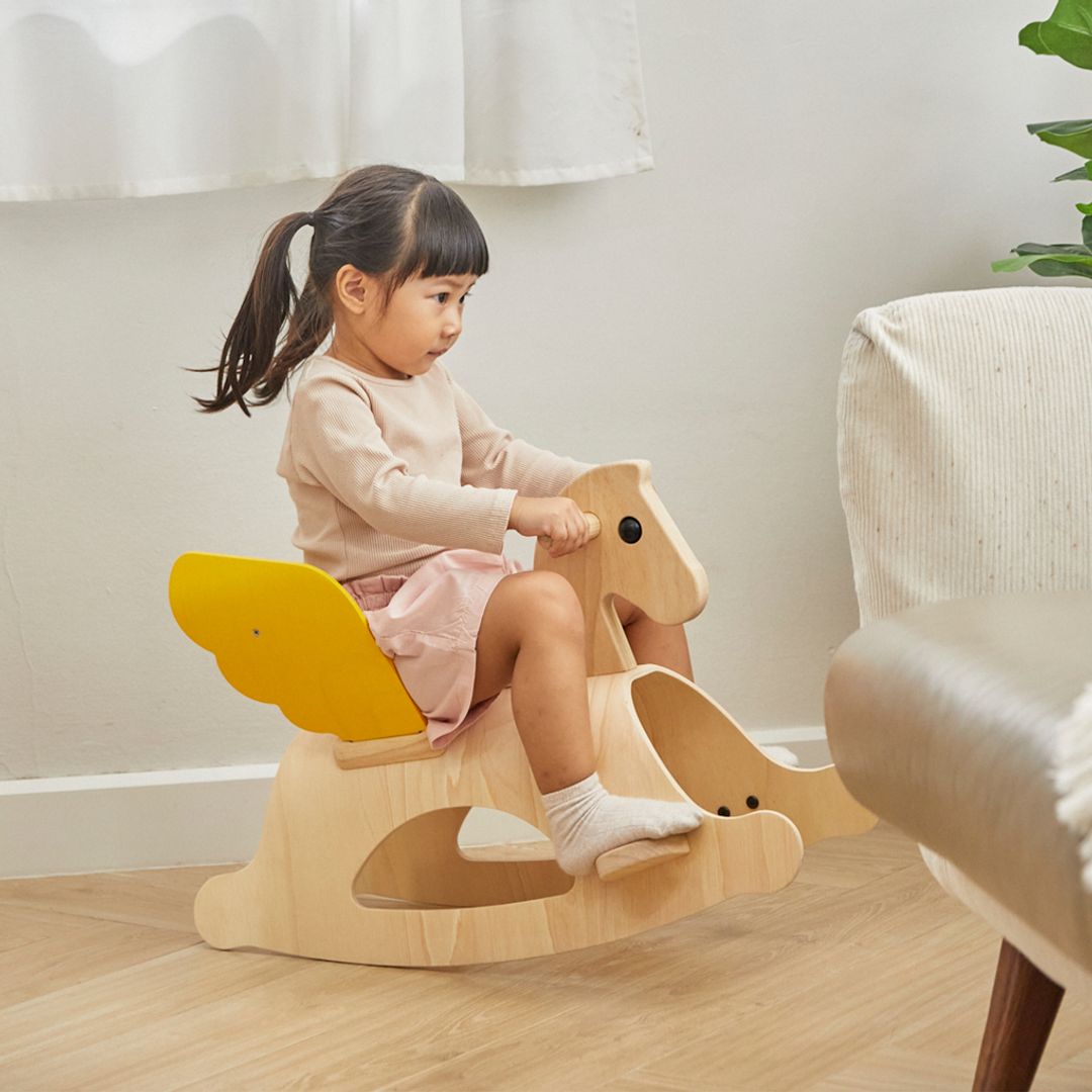 Wooden Rocking Horse Pegasus - Riding Toy