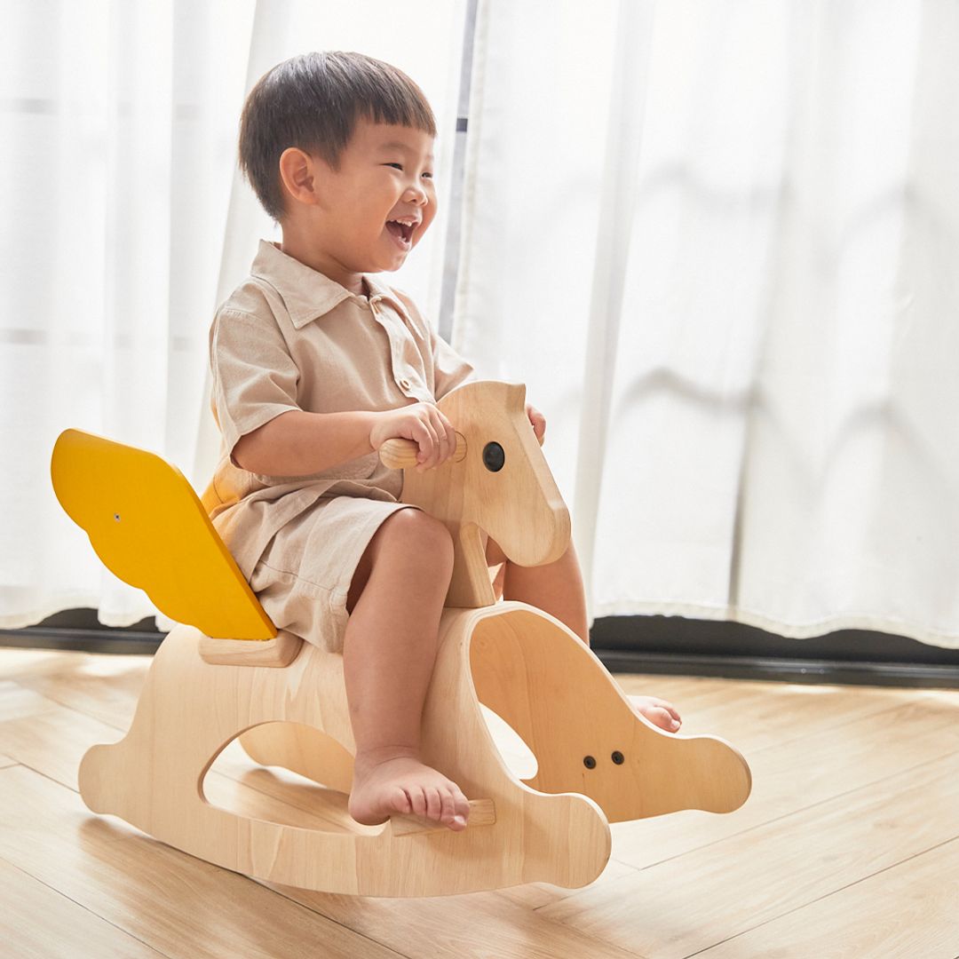 Wooden Rocking Horse Pegasus - Riding Toy