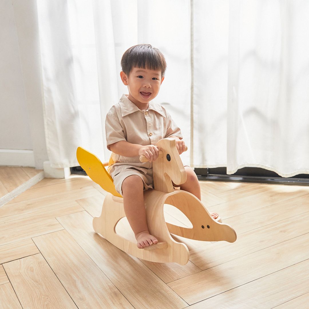 Wooden Rocking Horse Pegasus - Riding Toy