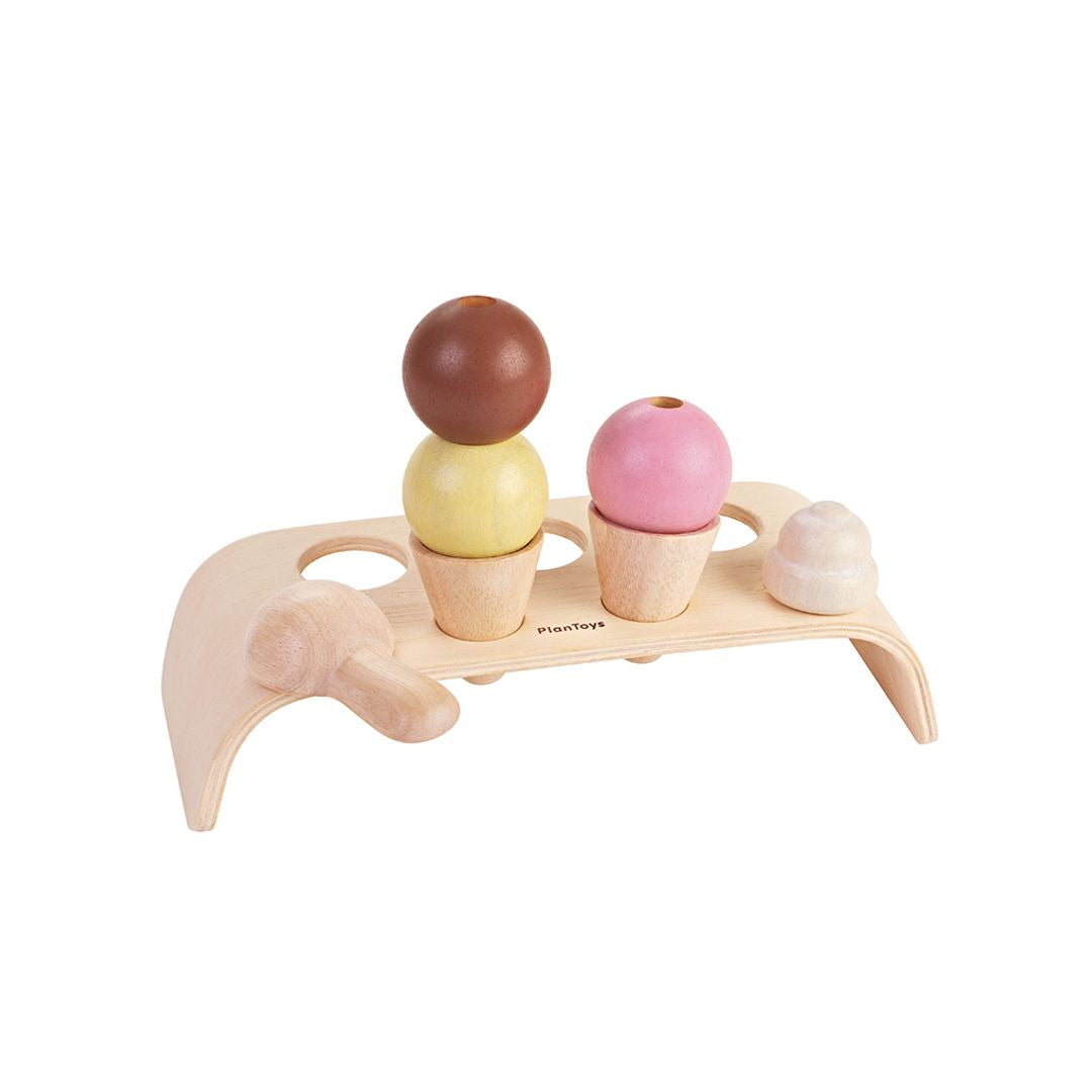 Wooden Ice Cream Set