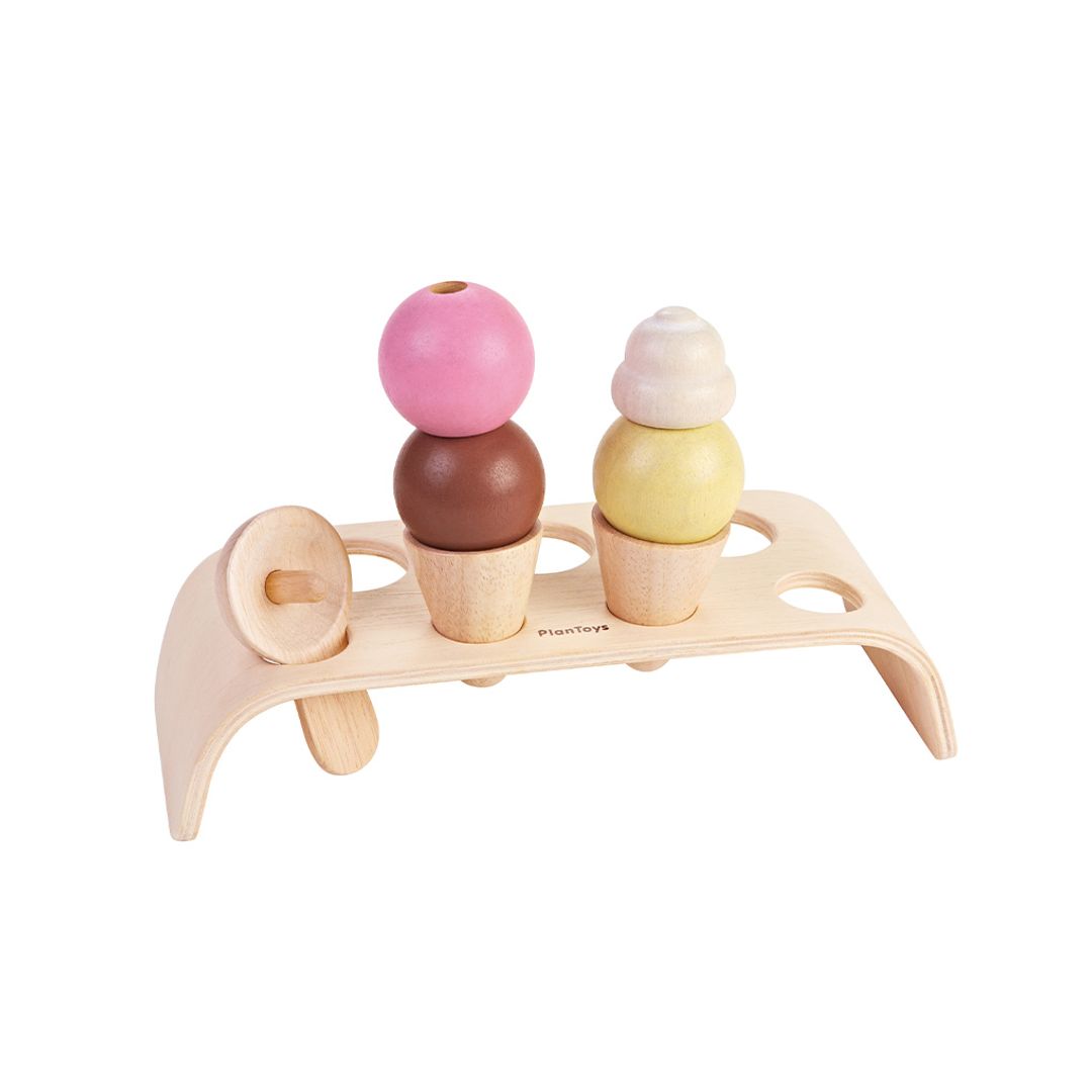 Wooden Ice Cream Set
