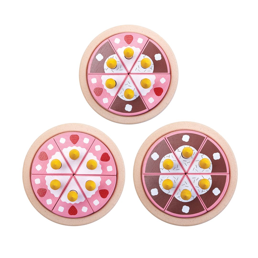 Wooden Birthday Cake Set