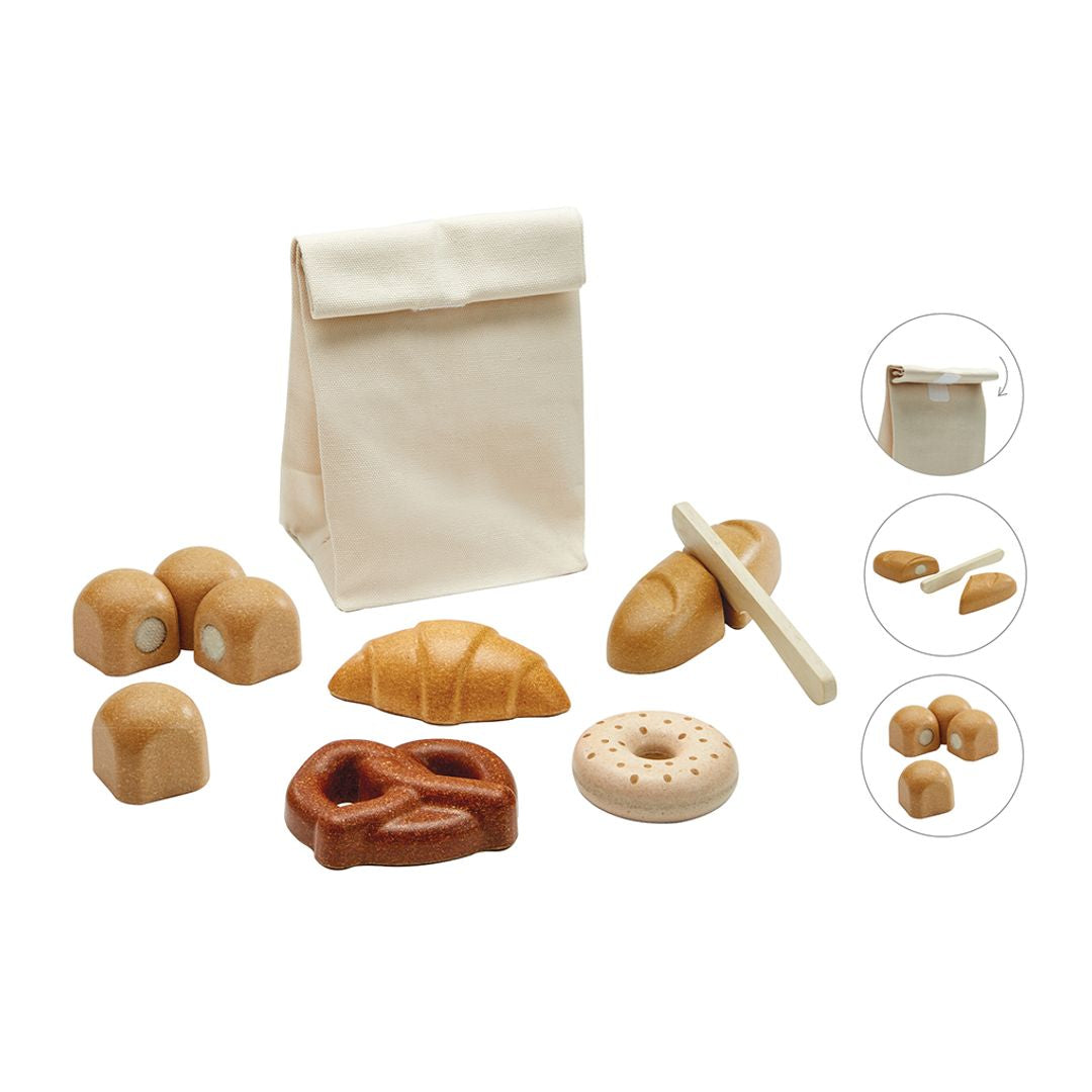 Wooden Bread Set Toy