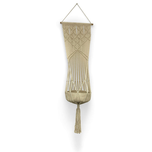 Organic Macrame Toy Hanging Basket