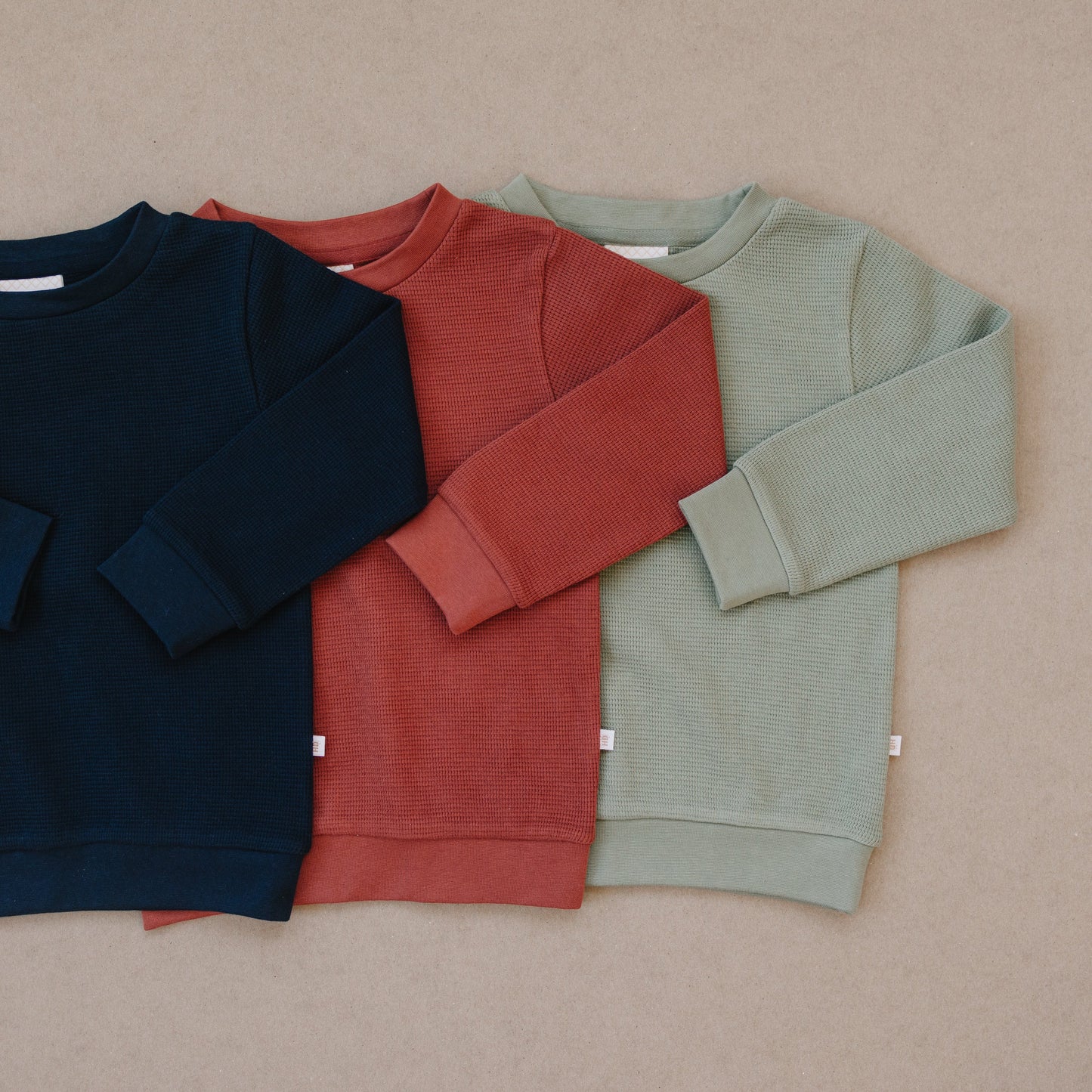 Organic Organic Waffle Knit Baby & Toddler Top - Dark Sapphire